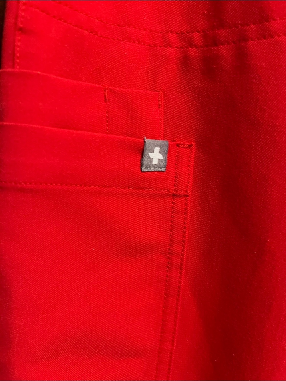 Figs Technical Collection Top - Bright Red with White Logo - Picture 6 of 8